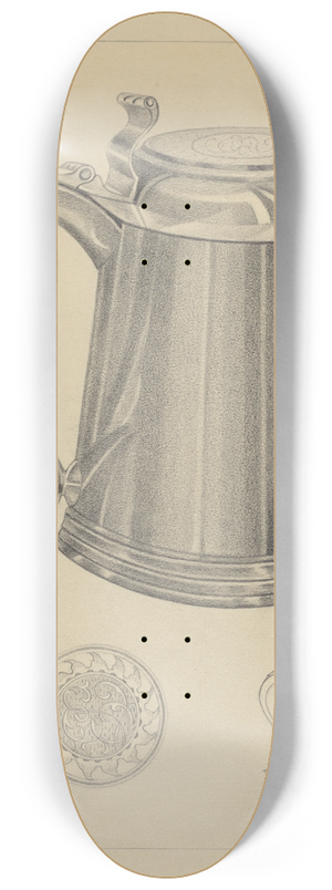 Giacinto Capelli - Silver Tankard 8.25 inch art skate deck