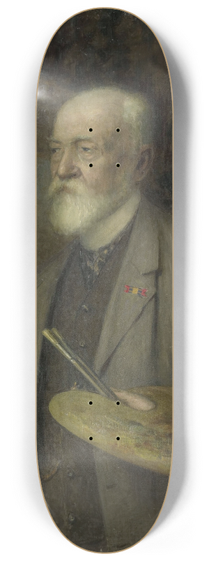 Gijsbertus Derksen - Johannes Gijsbert Vogel (1828-1915), Painter 8.25 inch art skate deck