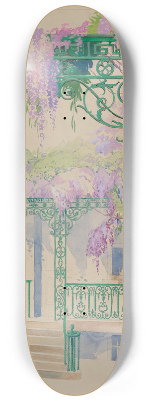 Gilbert Sackerman - Cast Iron Porch Railing 8.25 inch art skate deck