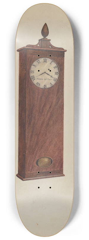 Gilbert Sackerman - Mantel Clock 8.25 inch art skate deck