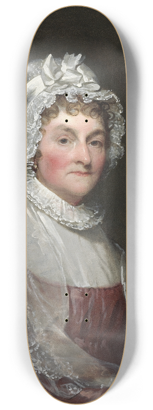 Gilbert Stuart - Abigail Smith Adams (Mrs. John Adams) 8.25 inch art skate deck