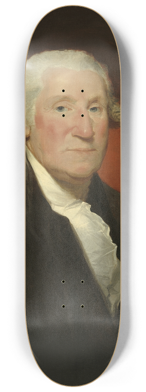 Gilbert Stuart - George Washington (Vaughan portrait) 8.25 inch art skate deck