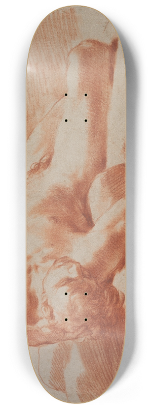 Gaetano Gandolfi - Reclining Male Nude 8.25 inch art skate deck