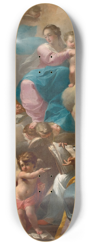 Gaetano Gandolfi - The Holy Family with Saint Augustine 8.25 inch art skate deck Gaetano Gandolfi - The Holy Family with Saint Augustine 8.25 inch art skate deck