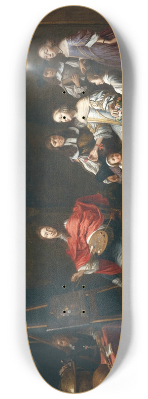 Gillis van Tilborgh - An artist in his studio 8.25 inch art skate deck