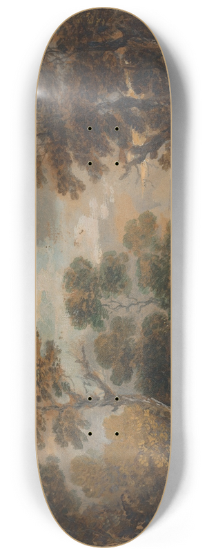 Gainsborough Dupont - Landscape: Man Carrying Faggots 8.25 inch art skate deck