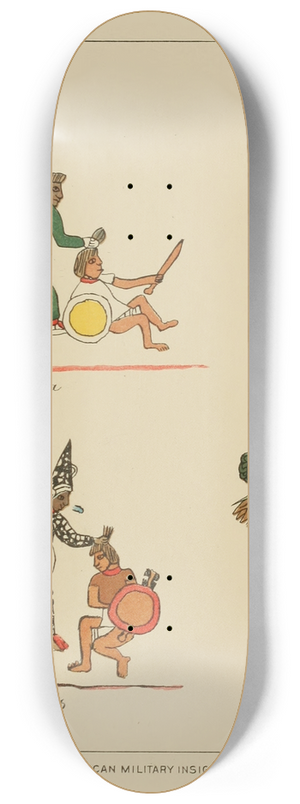 Garrick Mallery - Mexican Military Insignia 2 8.25 inch art skate deck
