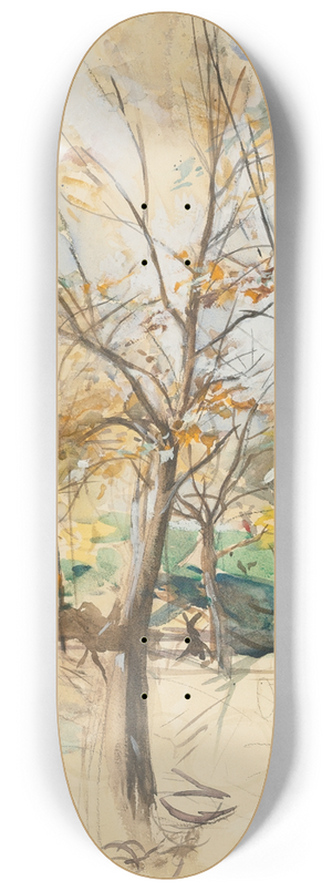 Giovanni Boldini - Trees In The Bois De Boulogne 8.25 inch art skate deck