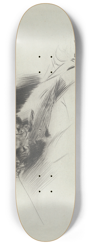 Giovanni Boldini - Whistler Asleep 8.25 inch art skate deck
