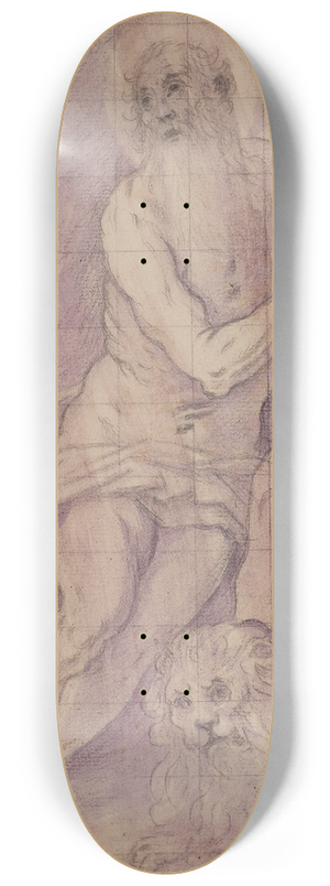 Giovanni de' Vecchi - Den hellige Hieronymus i rkenen 8.25 inch art skate deck
