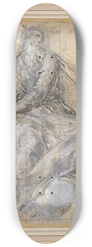 Giovanni de' Vecchi - Saint John the Evangelist 8.25 inch art skate deck