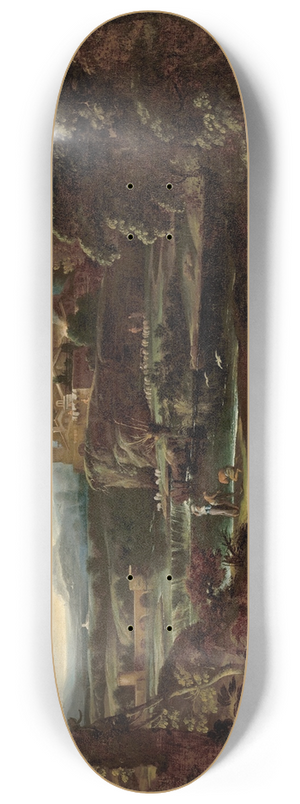 Giovanni Francesco Grimaldi - Classical landscape 8.25 inch art skate deck