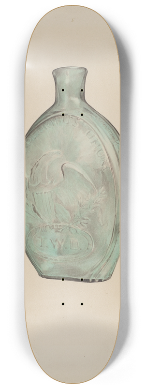 G.A. Spangenberg - Whiskey Flask 8.25 inch art skate deck