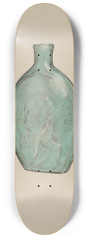 G.A. Spangenberg - Whiskey Flask 8.25 inch art skate deck