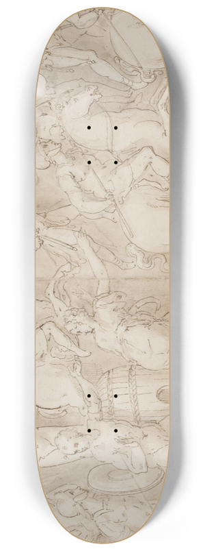 Giovanni Guerra - Tre brestole; romerne angriber en hvdings boplads; romerne marcherer tilbage til lejren 8.25 inch art skate deck