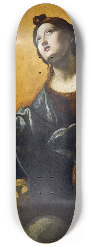 Giovanni Lanfranco - Saint Praxedis 8.25 inch art skate deck