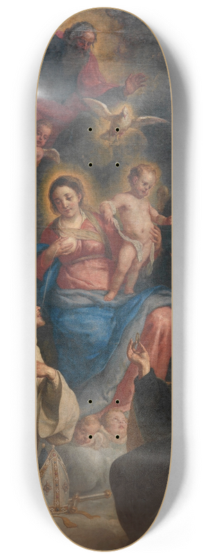 Gaspar de Crayer - Lactatio of Saint Bernard of Clairvaux 8.25 inch art skate deck