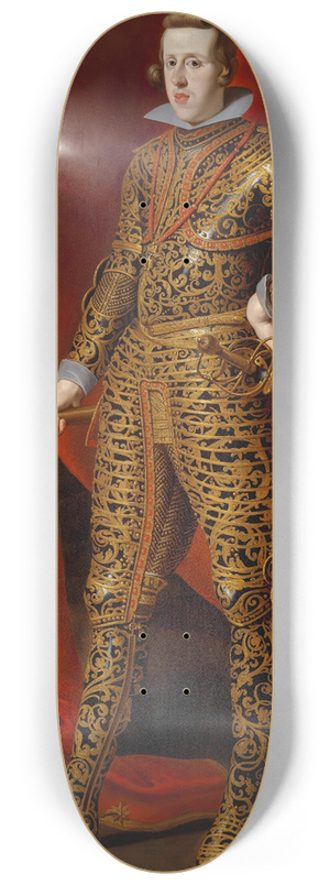 Gaspar de Crayer - Philip IV in Parade Armor 8.25 inch art skate deck