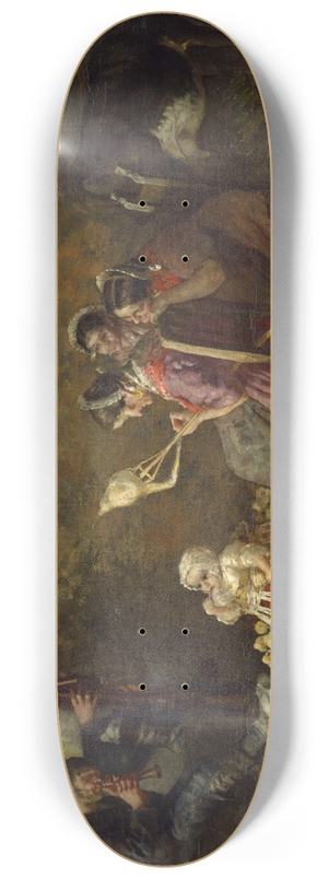 Giovanni Segantini - Bagpipers of Brianza 8.25 inch art skate deck