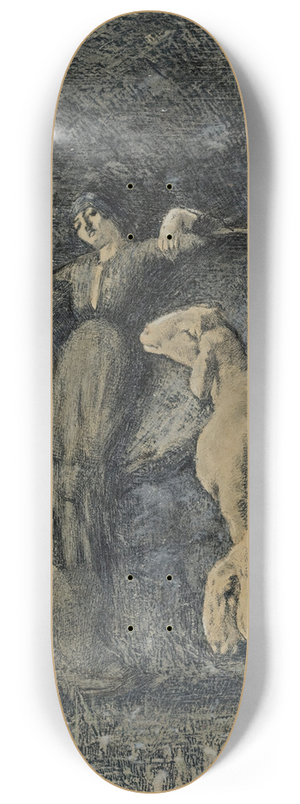 Giovanni Segantini - Pastorale 8.25 inch art skate deck