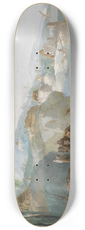 Giuseppe Bernardino Bison - La Tebaide 8.25 inch art skate deck