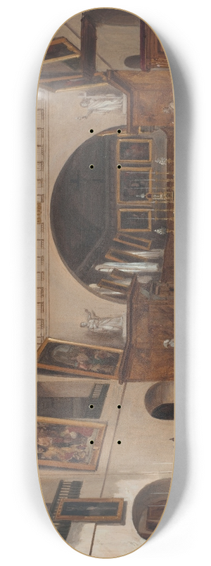 Giuseppe Canella - Intrieur de lglise Saint-Jean-Saint-Franois 8.25 inch art skate deck