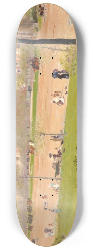 GiuseppeDe Nittis - Avenue du Bois de Boulogne 8.25 inch art skate deck