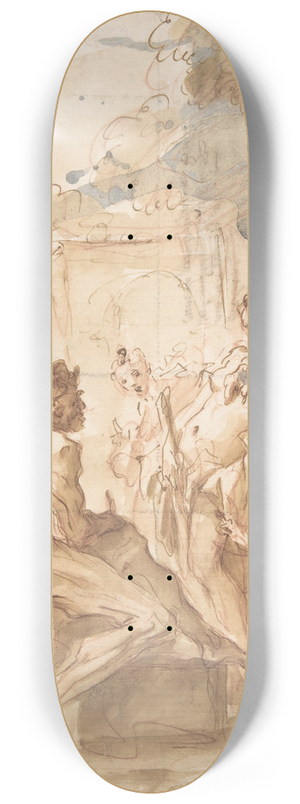 Gaspare Diziani - Hercules and Omphale 8.25 inch art skate deck