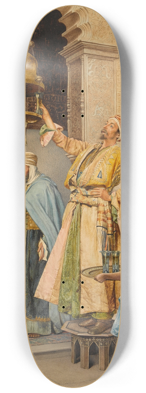 Giuseppe Signorini - Lighting the lamps at a mosque 8.25 inch art skate deck