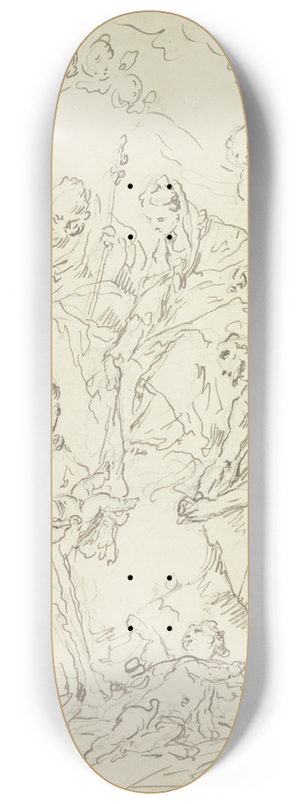 Gaspare Diziani - Madonna mit den Heiligen Joseph, Antonius von Padua und Johannes dem Tufer 8.25 inch art skate deck Gaspare Diziani - Madonna mit den Heiligen Joseph, Antonius von Padua und Johannes dem Tufer 8.25 inch art skate deck