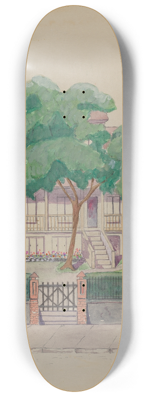 Gladys Cook - Mr. Stewarts House 8.25 inch art skate deck