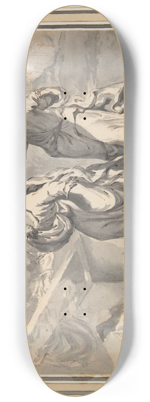 Godfried Maes - St. Peter and St. John Finding Christs TombEmpty 8.25 inch art skate deck