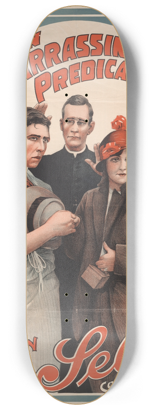 Goes Litho. Co. - An Embarrassing predicament 8.25 inch art skate deck