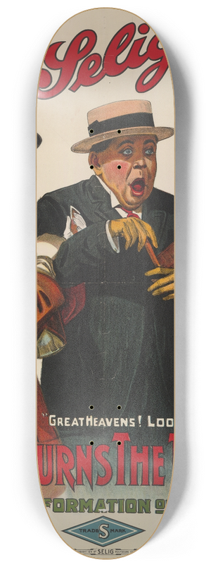 Goes Litho. Co. - Cupid turns the tables 8.25 inch art skate deck