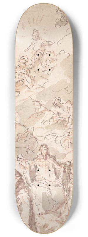 Gaspare Diziani - Verehrung des Christusknaben 8.25 inch art skate deck