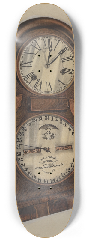 Grace Halpin - Clock 8.25 inch art skate deck