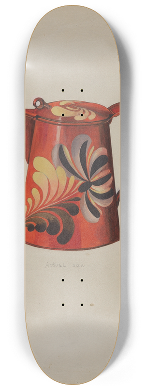 Grace Halpin - Toleware Syrup Pitcher 8.25 inch art skate deck