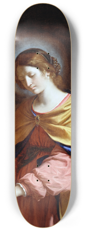 Guercino - St. Cecilia 8.25 inch art skate deck