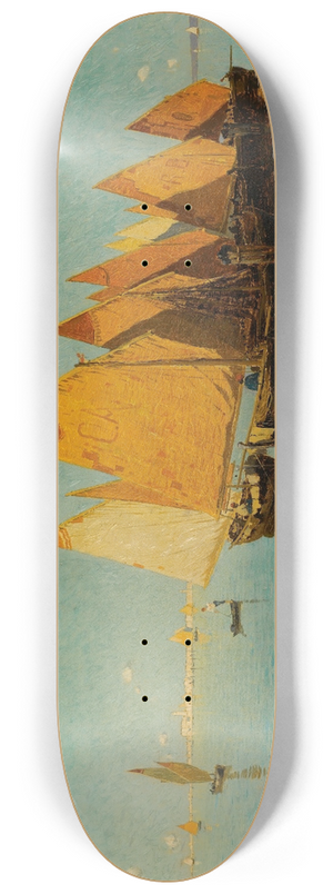 Guglielmo Ciardi - La Quiete In Laguna 8.25 inch art skate deck