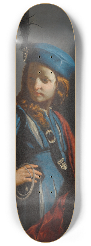 Guido Cagnacci - David with the Head of Goliath 8.25 inch art skate deck