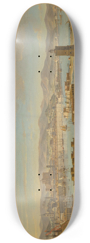 Gaspar Van Wittel - The Port of Messina 8.25 inch art skate deck Gaspar Van Wittel - The Port of Messina 8.25 inch art skate deck