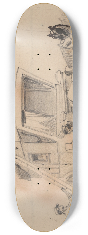 Gustave Adolphe Simonau - The Coach 8.25 inch art skate deck