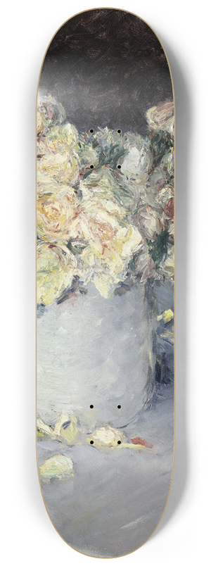 Gustave Caillebotte - Yellow Roses in a Vase 8.25 inch art skate deck