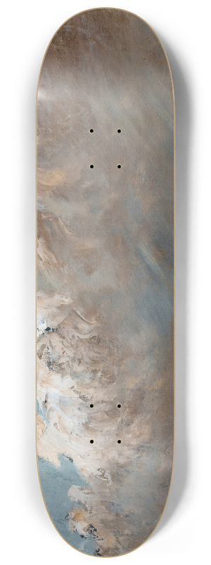 Gustave Courbet - Beach in Normandy 8.25 inch art skate deck