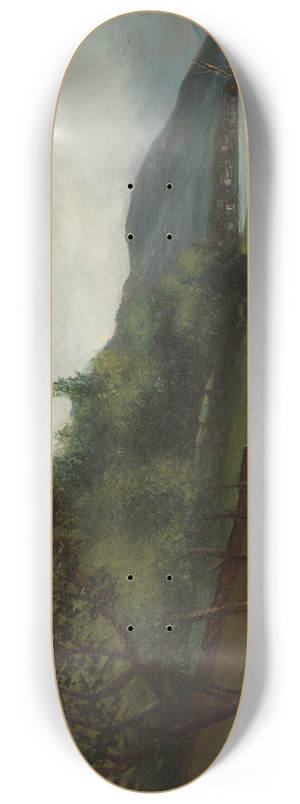 Gustave Courbet - La Rive Du Lac Lman 8.25 inch art skate deck