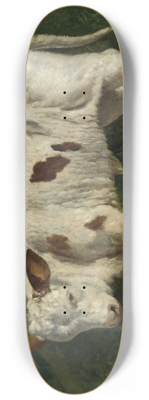 Gustave Courbet - Le Veau Blanc 8.25 inch art skate deck