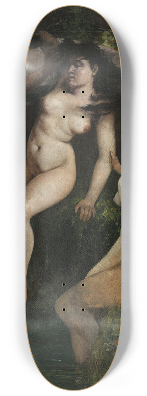Gustave Courbet - Trois baigneuses 8.25 inch art skate deck
