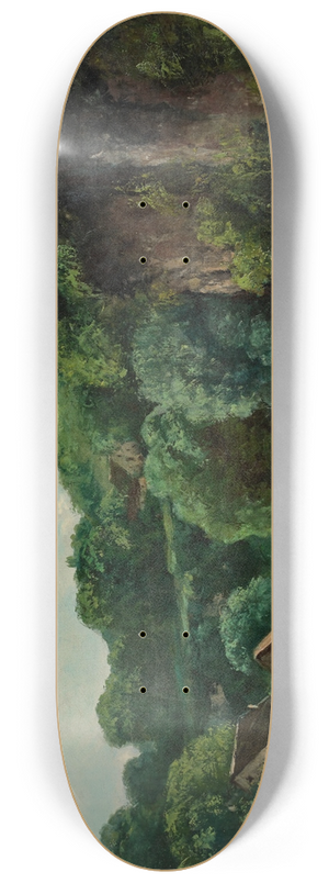 Gustave Courbet - Un barrage prs dOrnans, or Lcluse de la Loue 8.25 inch art skate deck