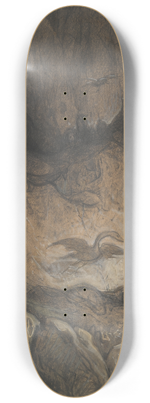 Gustave Dor - Fantastic Gorge with Animals andFigures 8.25 inch art skate deck