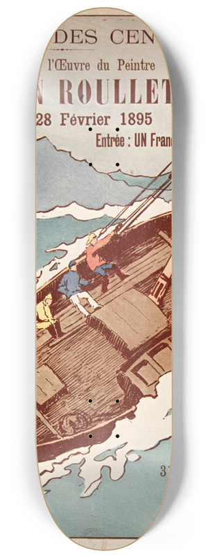 Gaston Roullet - Salon des Cent  Exposition Gaston Roullet 8.25 inch art skate deck